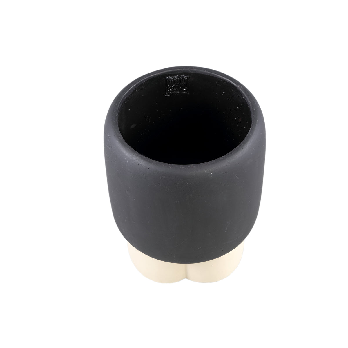 Flower pot – Brown surface, Three-coloured legs, Cement material, L – Neasa | PTMD