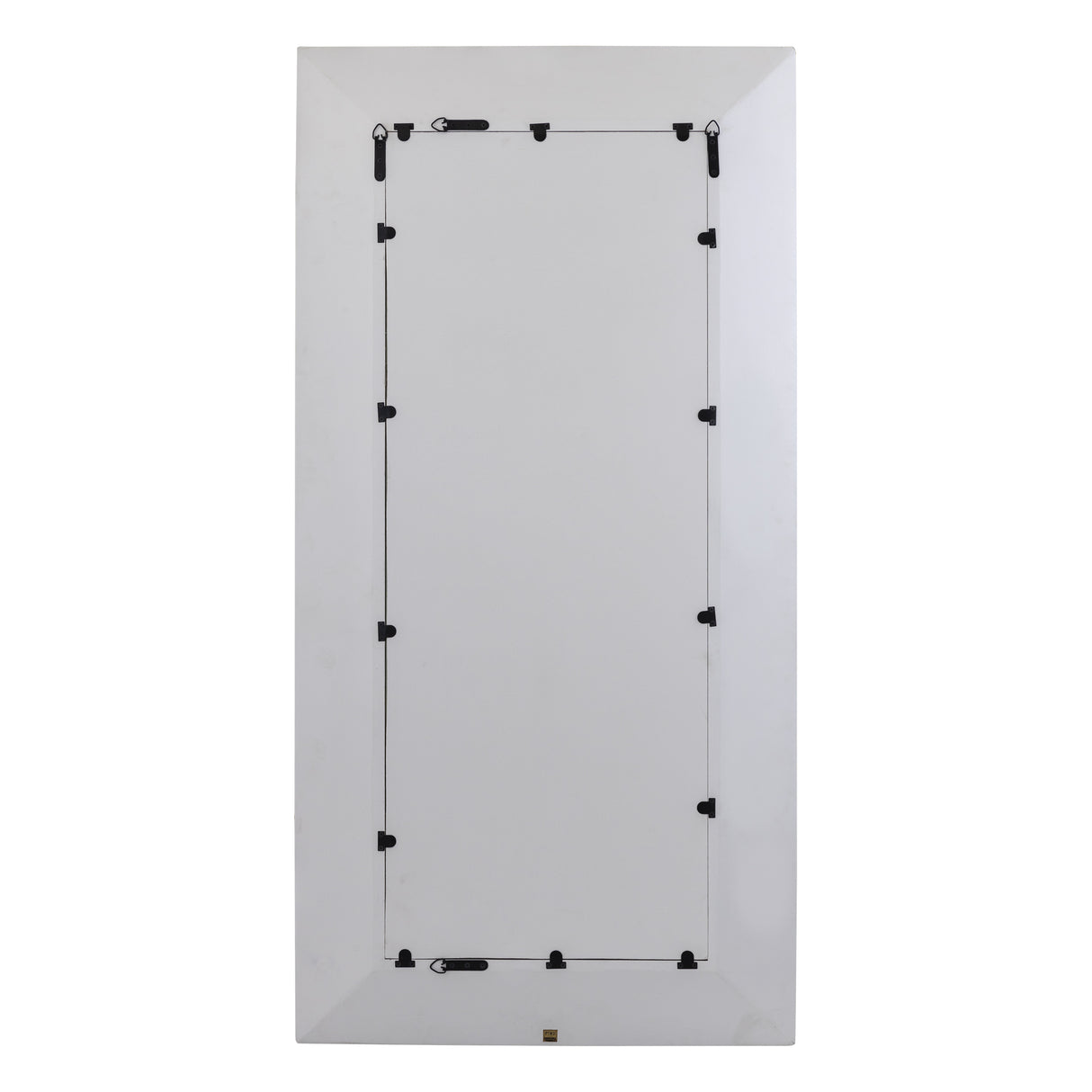 Spiegel – Modernes Design, Rechteckige Form, MDF Material, Weiß Gold – Chinasa | PTMD