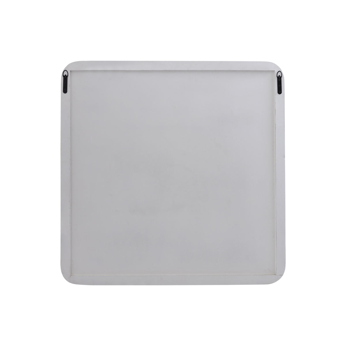 Wandpaneel aus MDF mit quadratischer Form, Rillenstruktur und Creme-Finish, S – Dishita | PTMD
