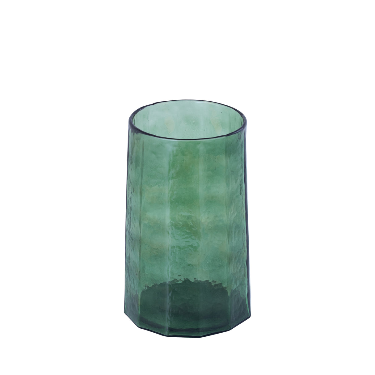 Windlicht – Glas Material, Grün Ton, Rillen Design, M – Pernella | PTMD