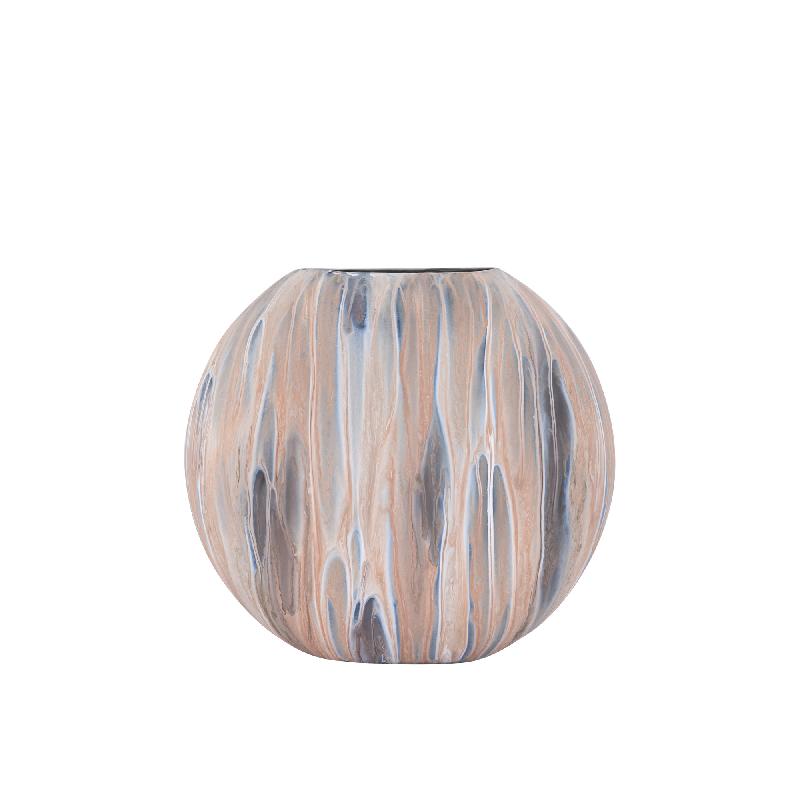 Topf – Eisen, Mattes Finish, Ovale Form, Braun, S – Meriko | PTMD