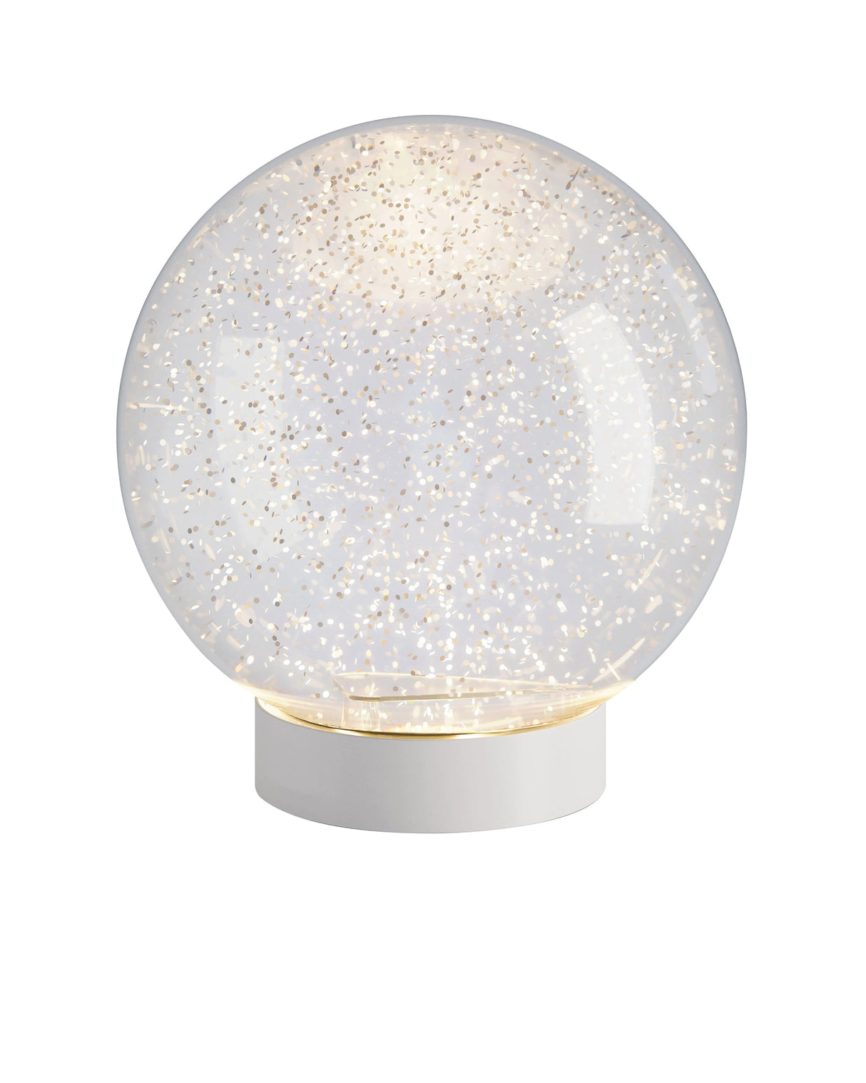 Dekoleuchte – Glitzer bewegt, LED warm, Acryl klar - Glamor Bauble | Sompex