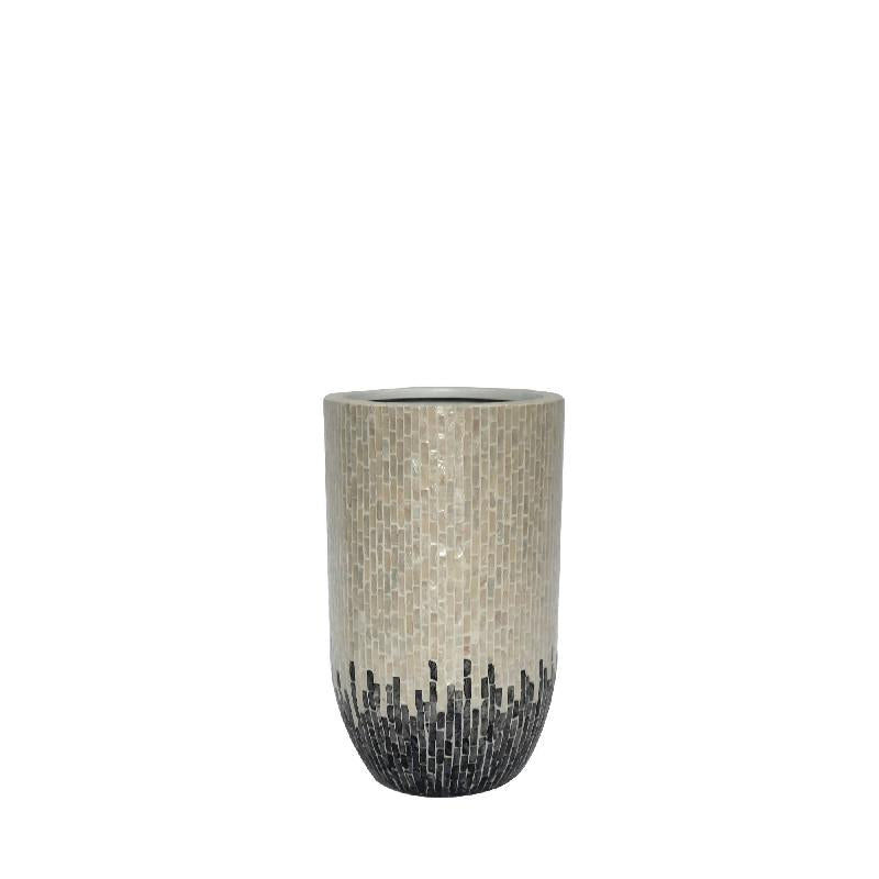 Pot – White Bamboo, Round Shape, Dish Design, Ombre, S – Vojtech | PTMD