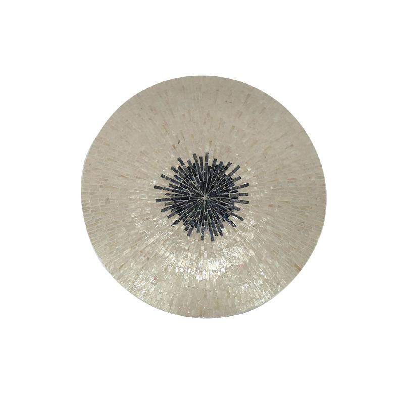 Wall Panel – Shell-Look Design, Round Shape, Bamboo Texture, S – Vojtech | PTMD