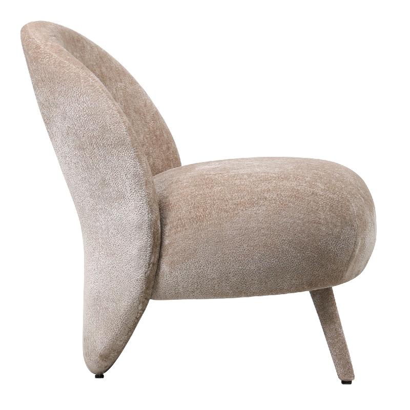 Sessel – Aphrodite Stoffbezug, Beige Oberfläche, Kompakte Formgebung – Eonas | PTMD