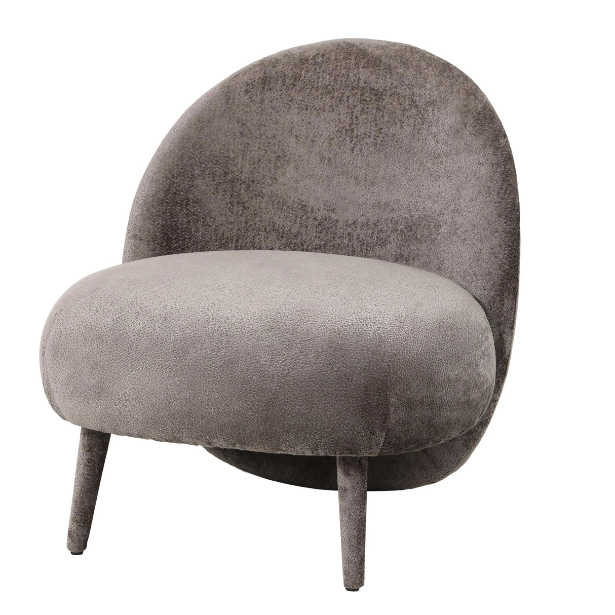 Armchair – Aphrodite Fabric Upholstery, Mocha Finish, Compact Design – Eonas | PTMD