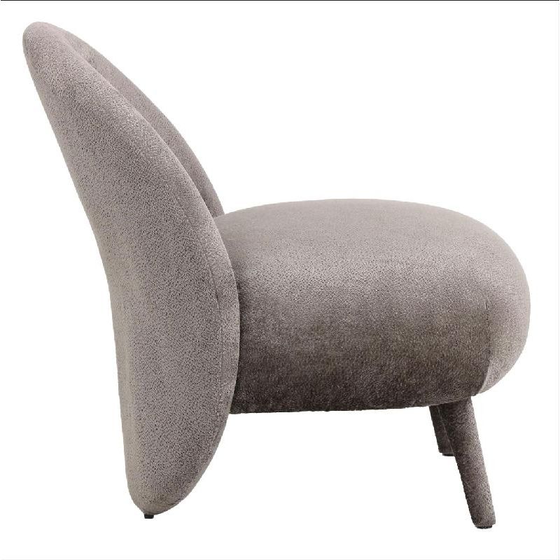 Armchair – Aphrodite Fabric Upholstery, Mocha Finish, Compact Design – Eonas | PTMD