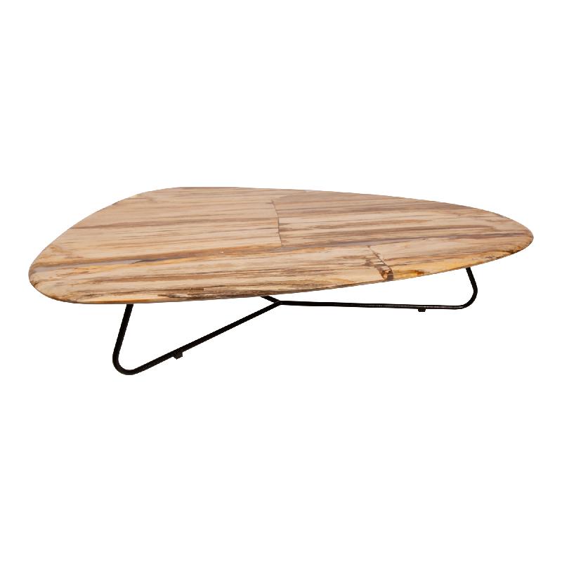 Couchtisch – Versteinertes Holz, Organische Form, Naturbelassene Oberfläche, L – Deeba | PTMD