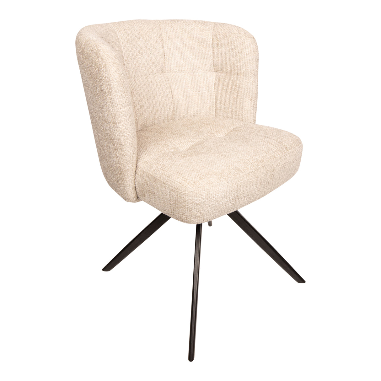Dining Chair – Dove Tone, Legacy Fabric, Modern Design – Odin | PTMD