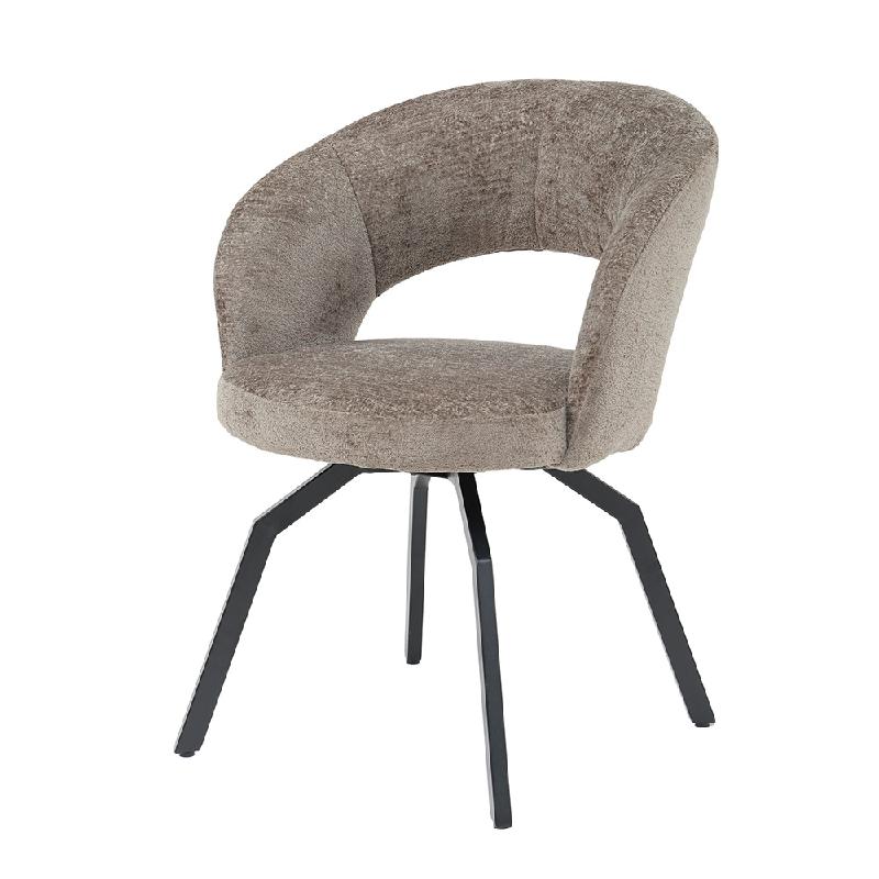 Esszimmerstuhl – Mokka Farbton, Symphony Stoff, Modernes Design – Aranea | PTMD