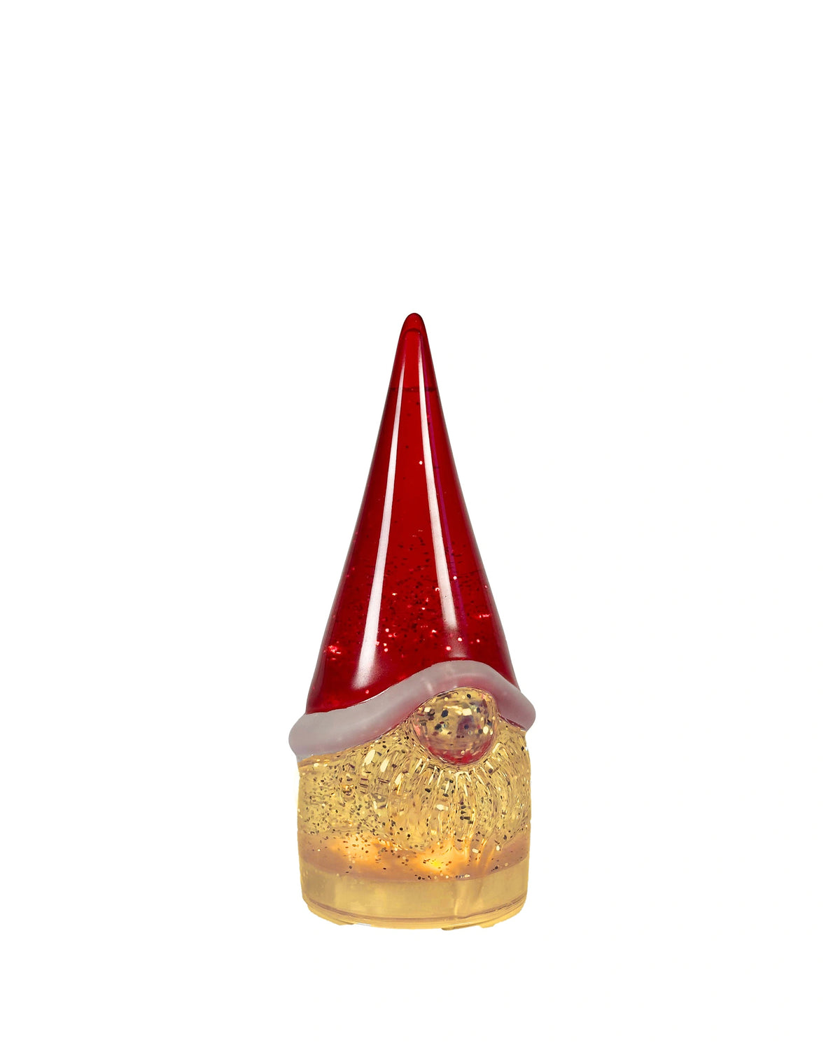 Tischleuchte – Rotes Acryl, Bewegter Glitzer, LED-Licht - Gnome | Sompex