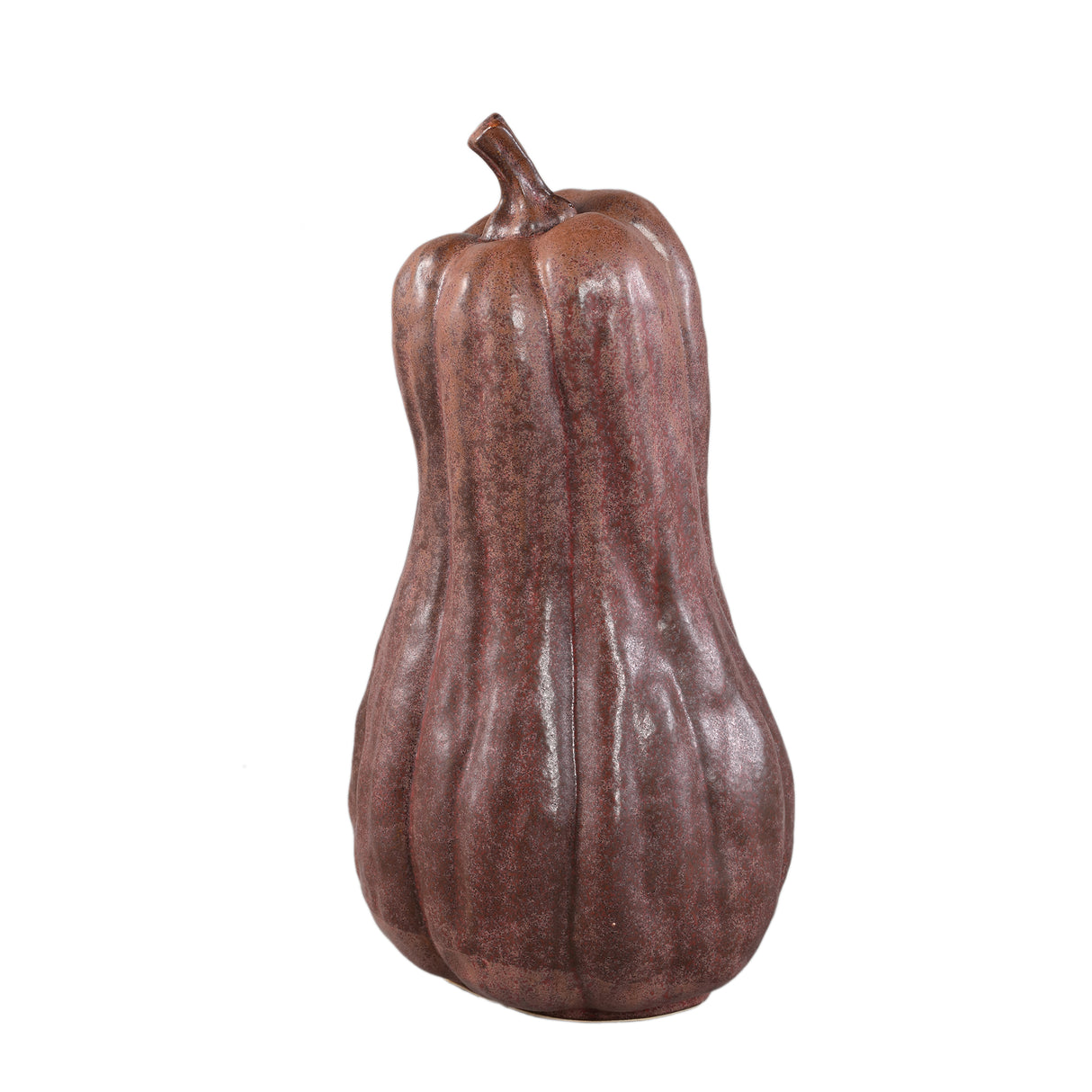Statue - ceramic, handmade, brown, pumpkin shape, sculptural decor, large – Julija | PTMD