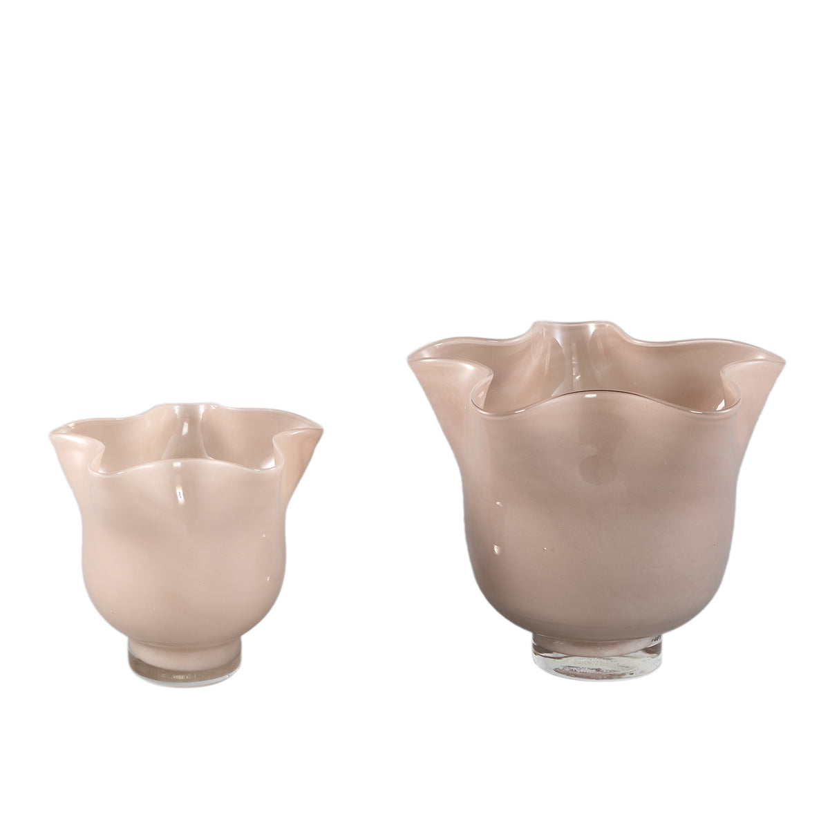 Hurricane Lamp – Brown Glass, Round Shape, Wavy Texture – Macarena | PTMD