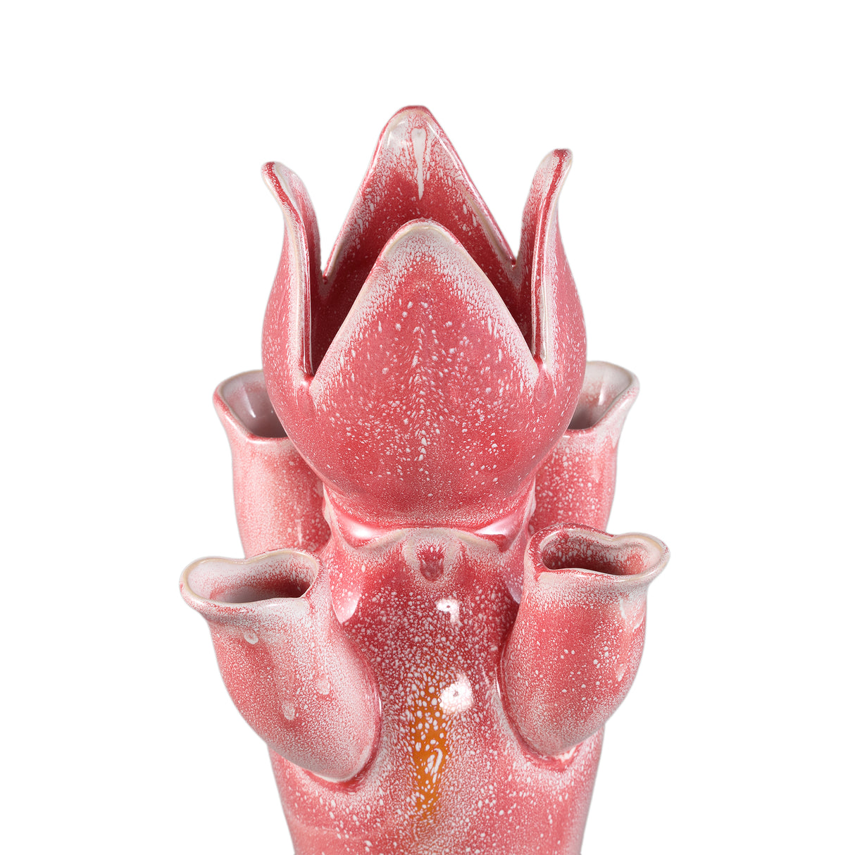 Vase – Tulpenform Design, Keramik Material, Rosa Farbe, L – Brigittee | PTMD