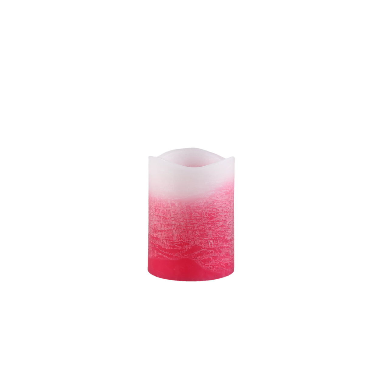 LED Candle – Ombre Colour Effect, Pink, Flickering Flame, S | PTMD
