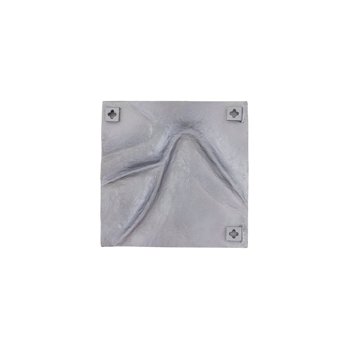 Cast aluminum wall panel in nickel finish with wavy line design, M – Gihan | PTMD