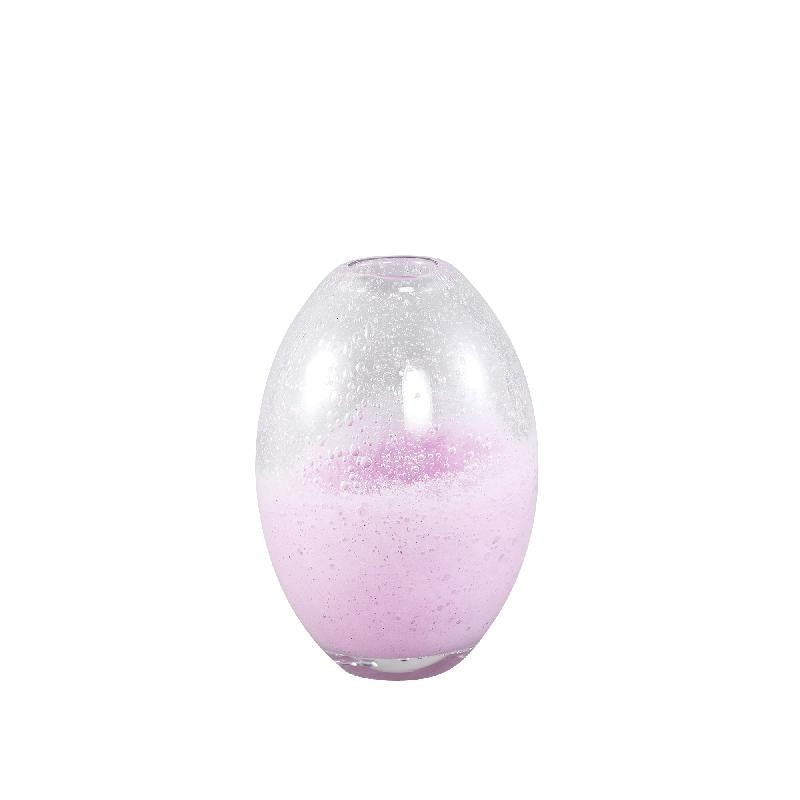 Glass Vase – Solid Glass, Purple Hue, Tall Shape – Enrikas | PTMD