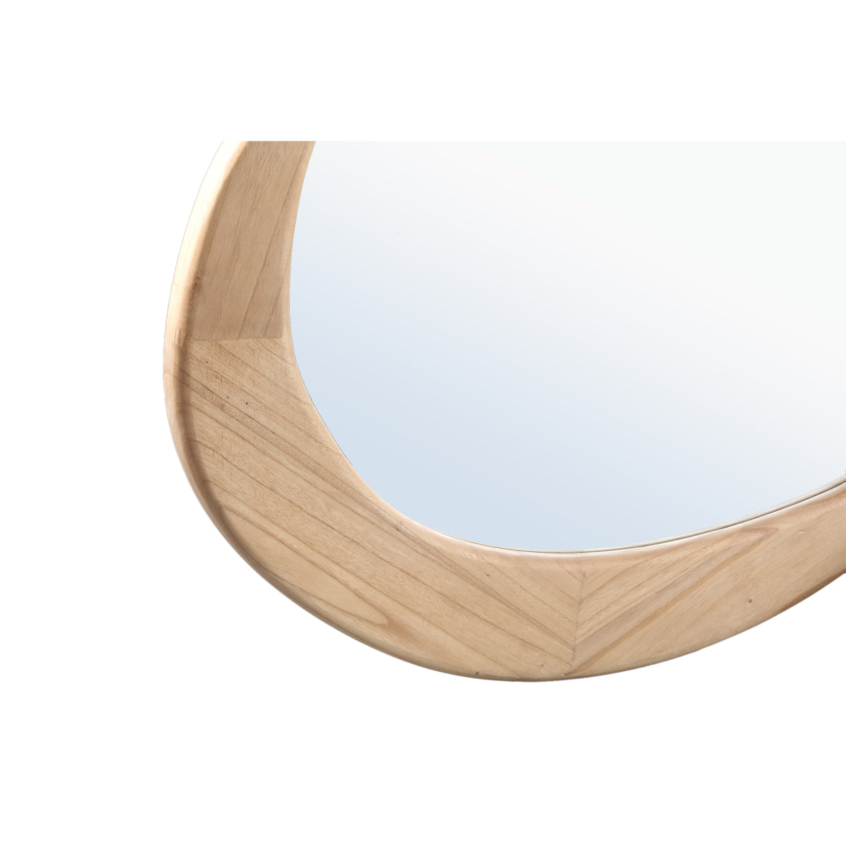Spiegel – Organisches Design, Rechteckige Form, Massivholz Material, Natur – Barragh | PTMD