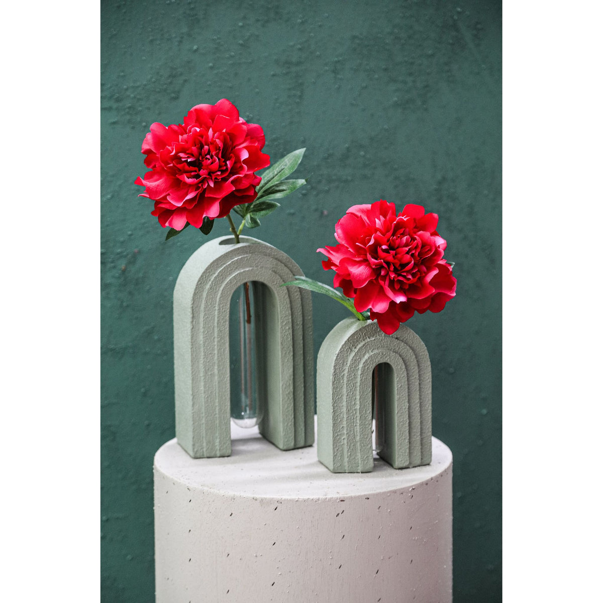 Peony flower – Magnolia pink peony stem made of fabric and polyester | PTMD