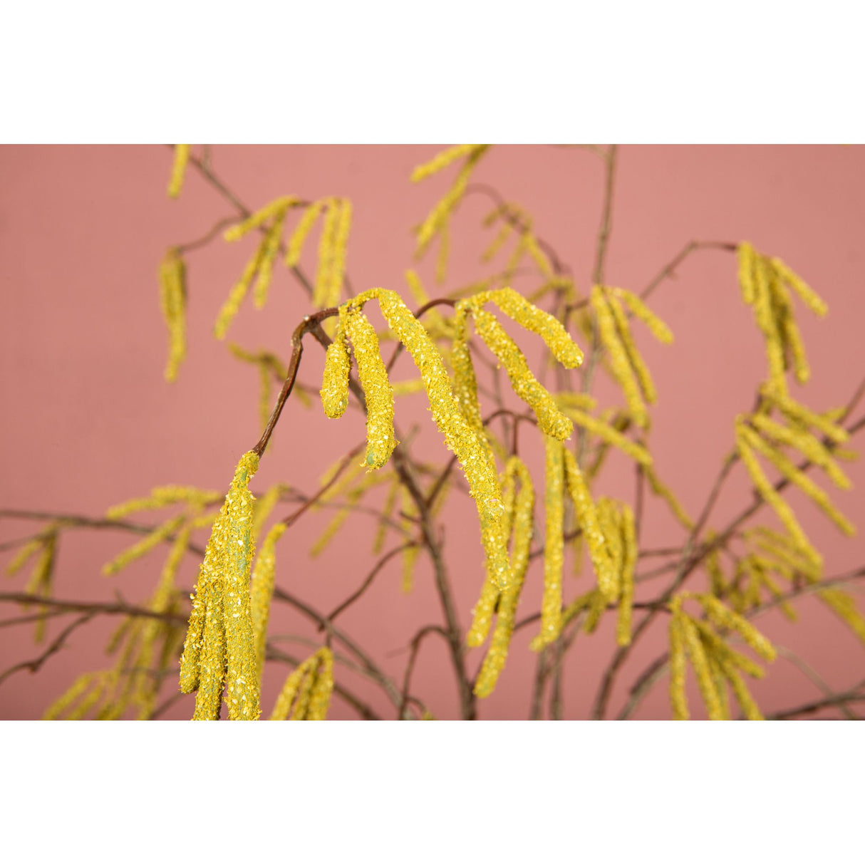 Artificial branch - Green Birch Seed Branch, plastic, metal | PTMD