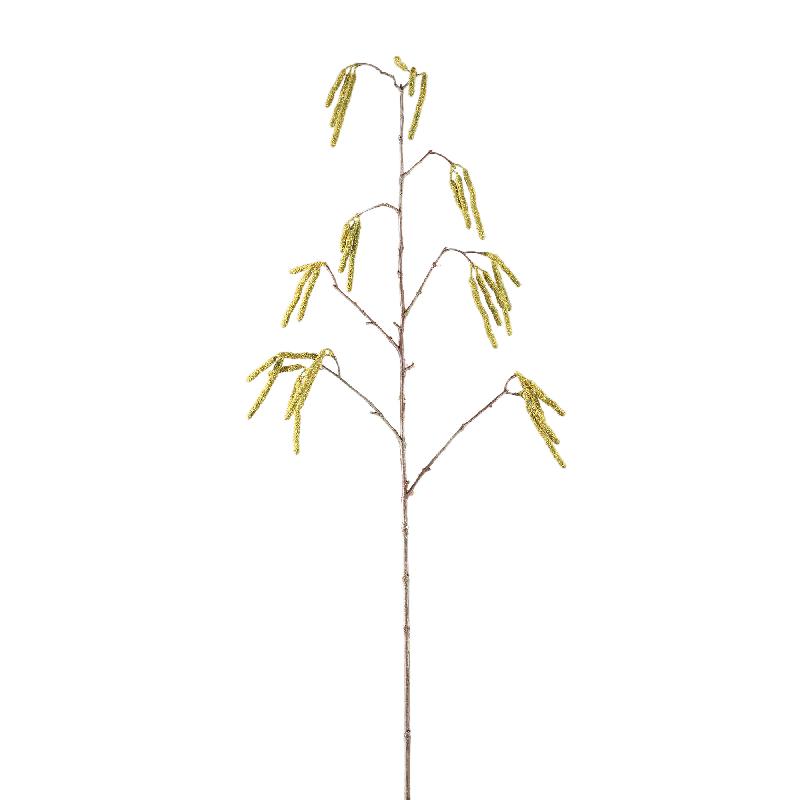 Artificial branch - Green Birch Seed Branch, plastic, metal | PTMD