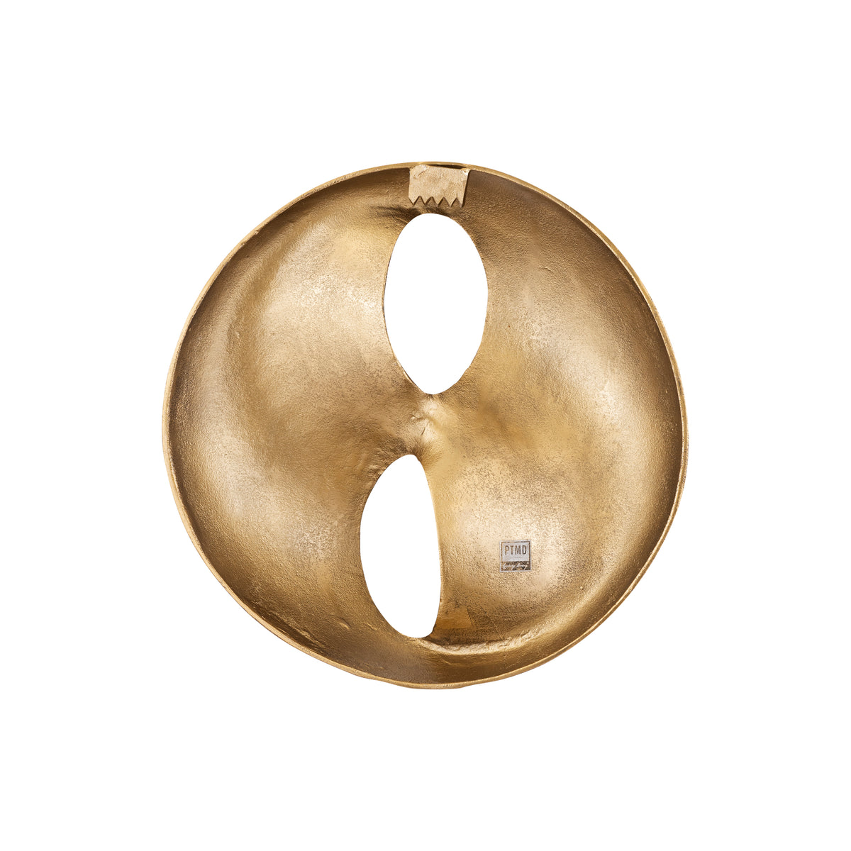 Wandpanel – Modernes Design, Runde Form, Aluminium Material, Gold, S – Deuie | PTMD