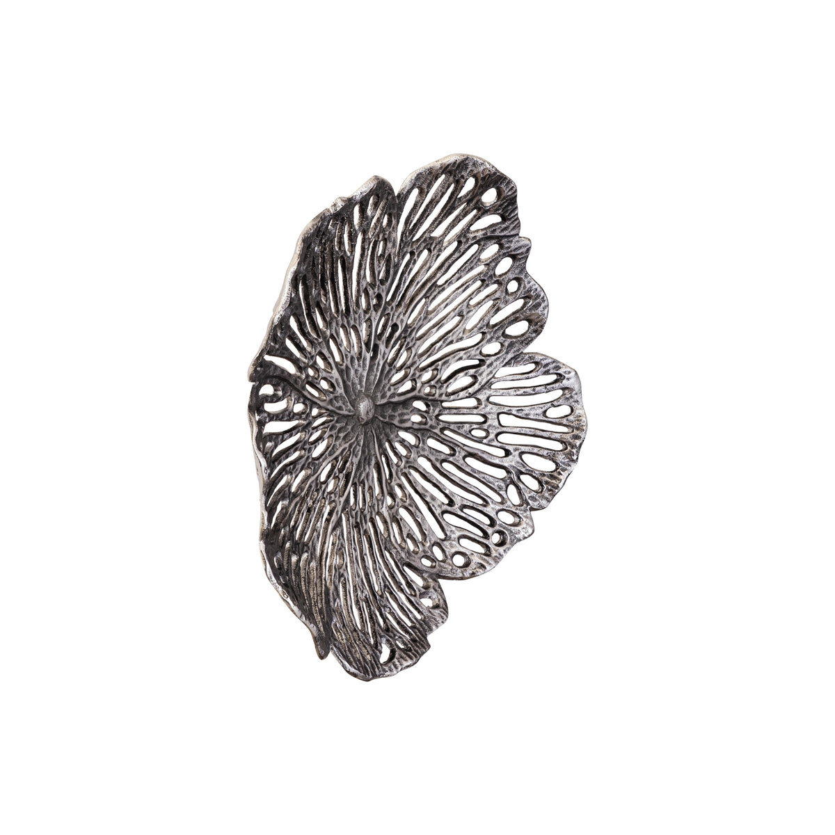 Wanddeko – Blumen Design, Aluminiumguss Metall, Organische Form, M – Ryhann | PTMD