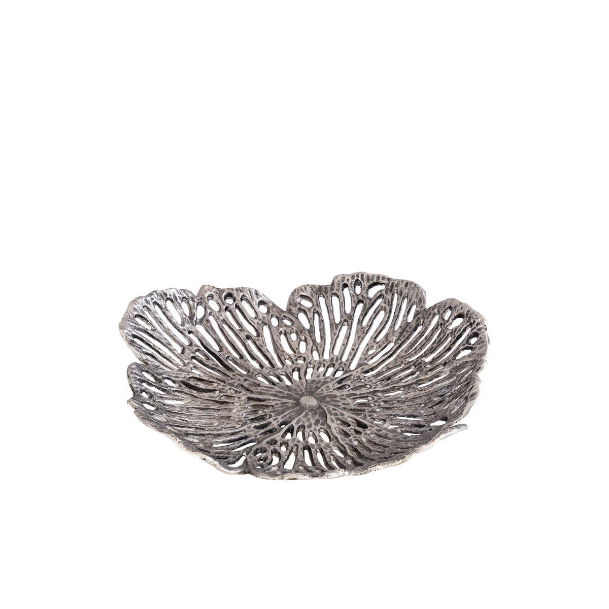 Wanddeko – Blumen Design, Aluminiumguss Metall, Organische Form, M – Ryhann | PTMD