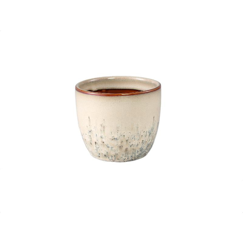 Flowerpot - Ceramic, Round Shape, Bulbous Shape, Cream, XS | PTMD