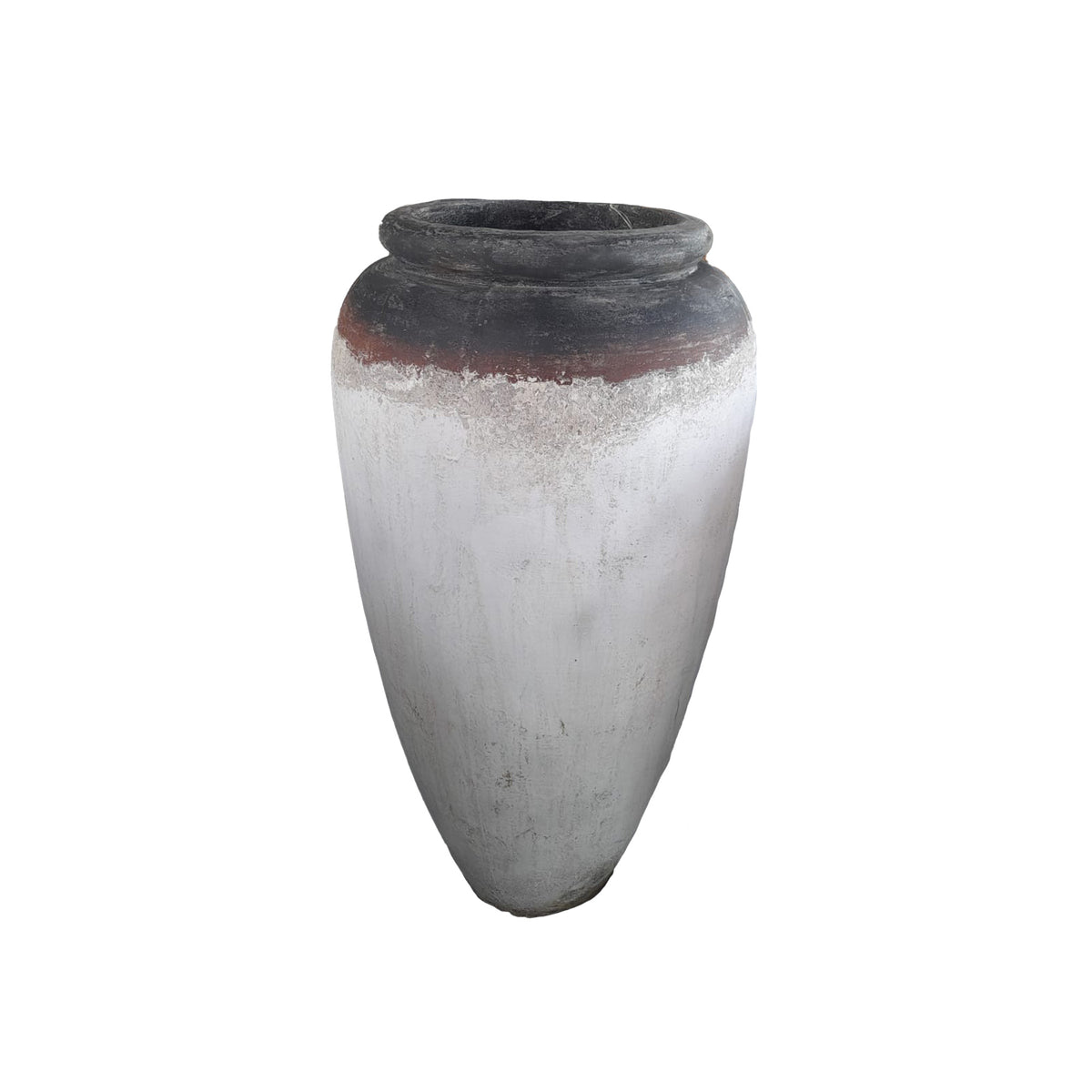 Pot - white surface, round shape, high design, S - Kajetan | PTMD