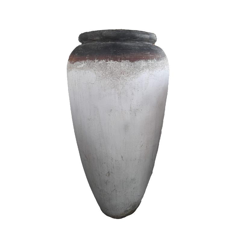 Pot - white surface, round shape, high design, S - Kajetan | PTMD