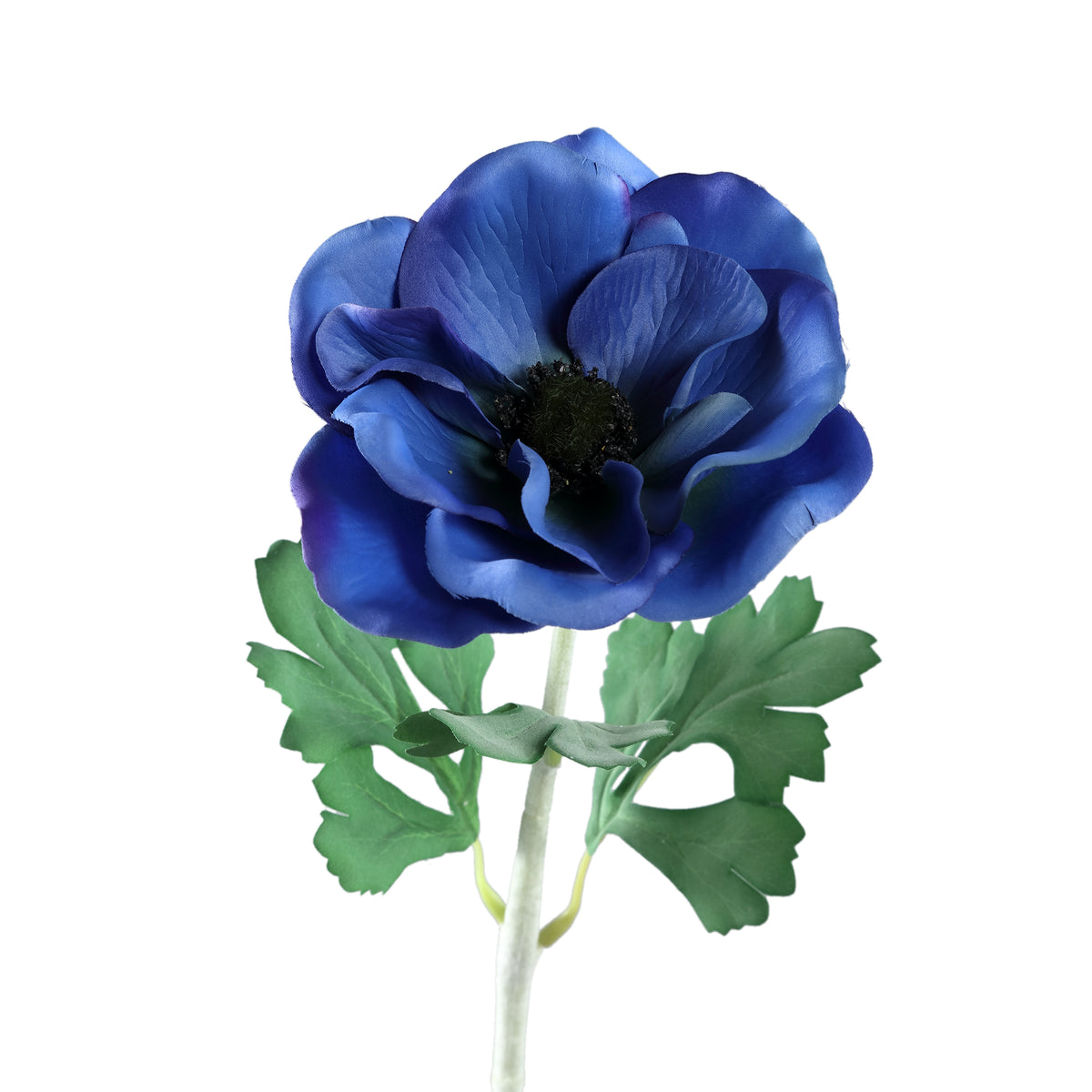 Gartenblume – Blauer Anemonenzweig aus Stoff und Kunststoff | PTMD