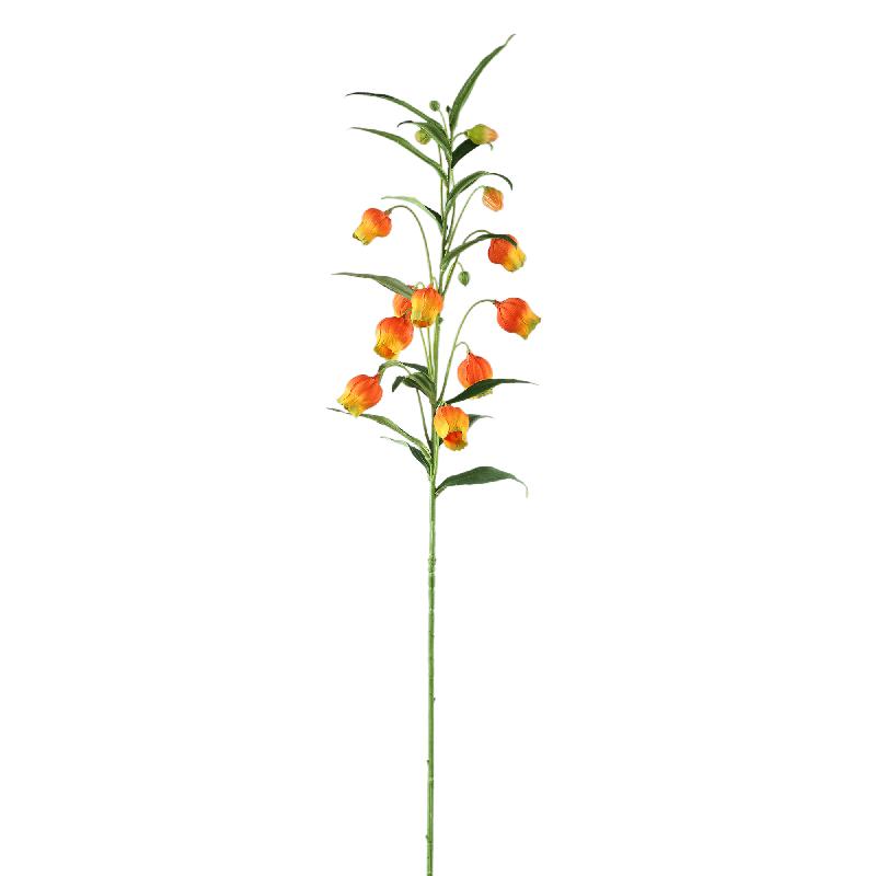 Lilienblume – Orange Lantern Blossom Branch made of Fabric and Plastic | PTMD