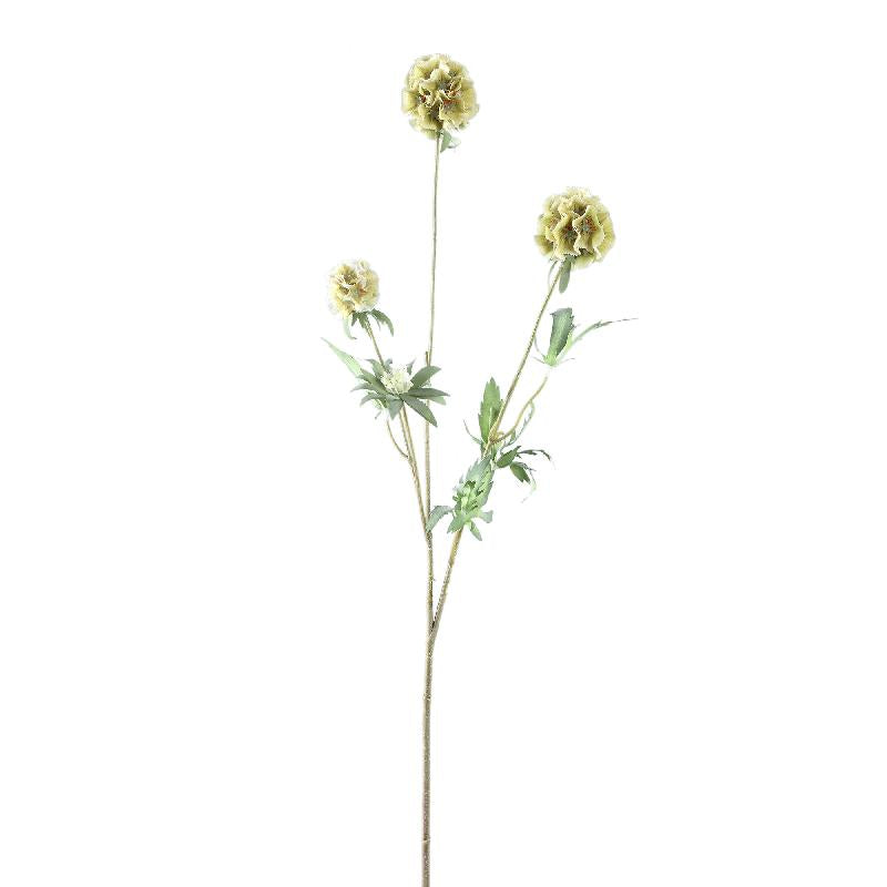 Gartenblume - Grüne Scabiosa Spray, Handgefertigt, Stoff, Kunststoff | PTMD