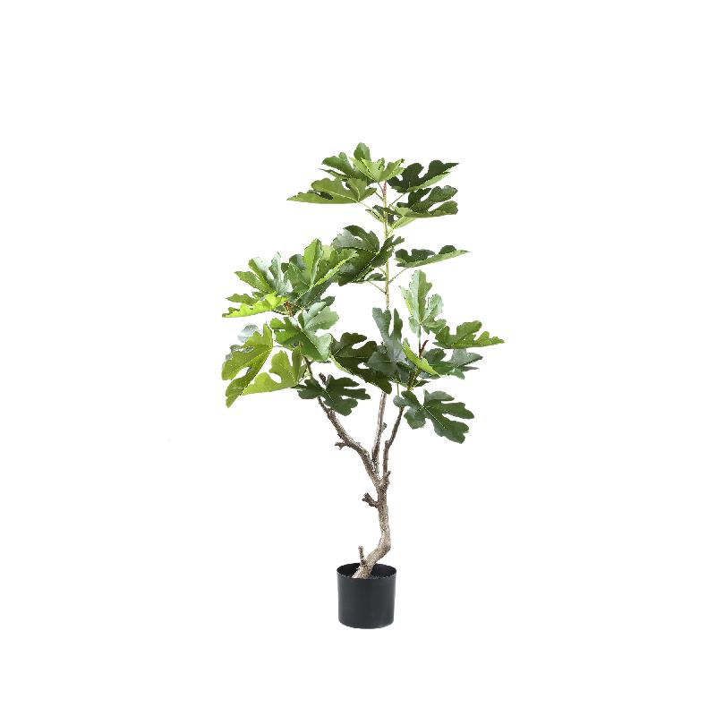 Baumgrün mit Feigenbaum, im Topf und aus Kunststoff, S | PTMD