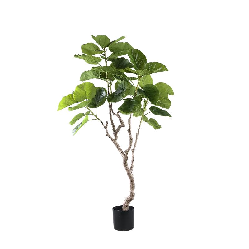 Tree green with ficus tree, potted and plastic, M | PTMD