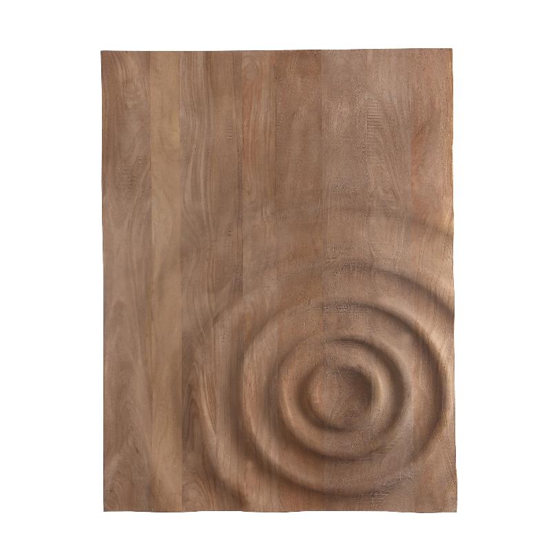 Mango Wood Wall Panel, Rectangular Design, Handmade, Natural Finish, L – Mattin | PTMD