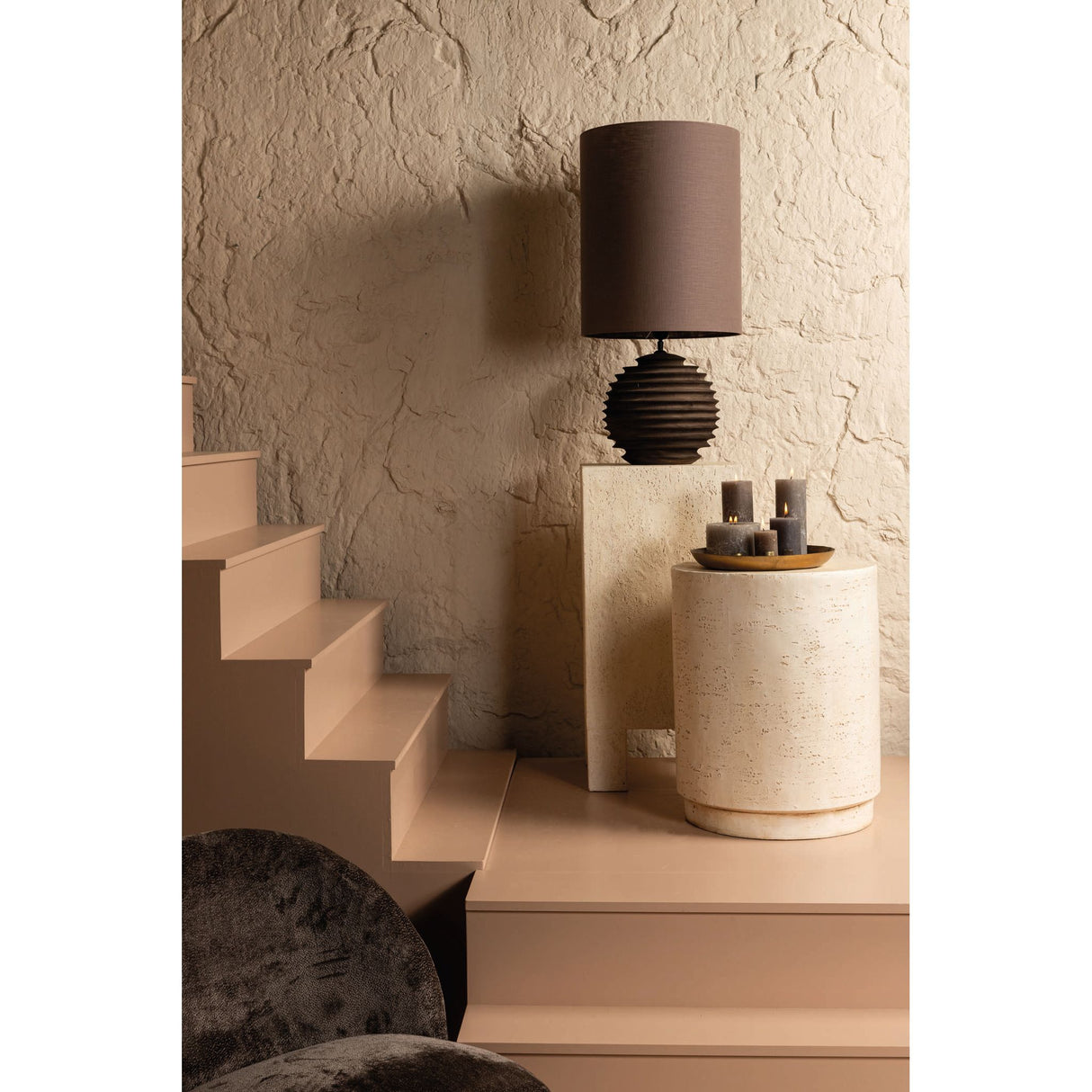 Side Table - Rectangular, Semi-Handmade, Cream Finish – Chandar | PTMD