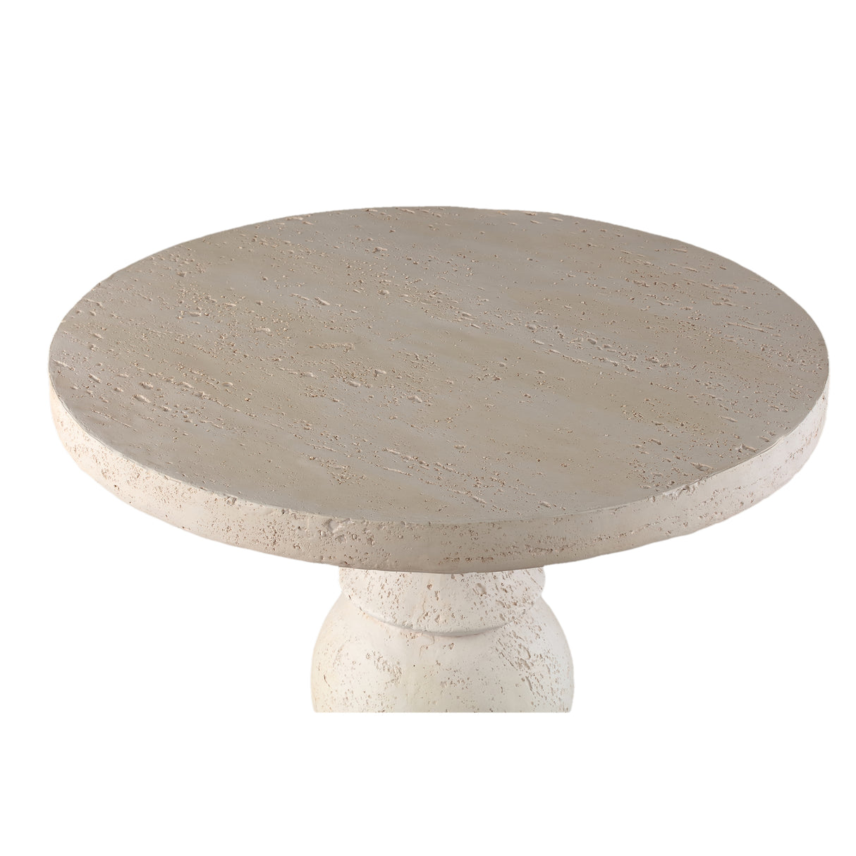 Side table round, classic design, cream finish - Muza | PTMD