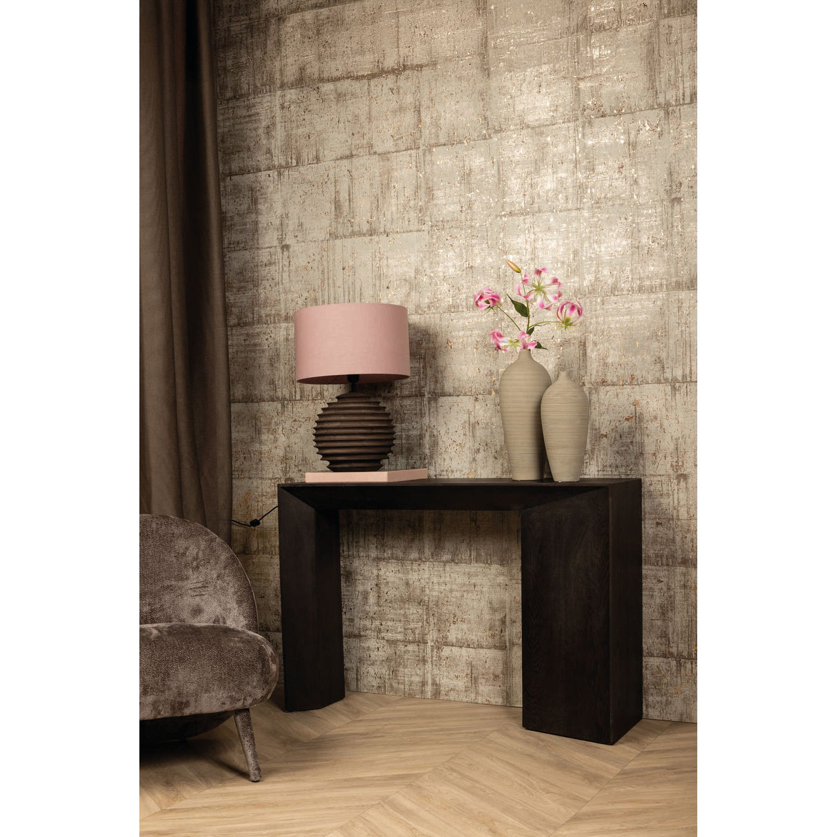 Side Table – MDF, Rectangular, Asymmetrical Design, Black – Arivo | PTMD