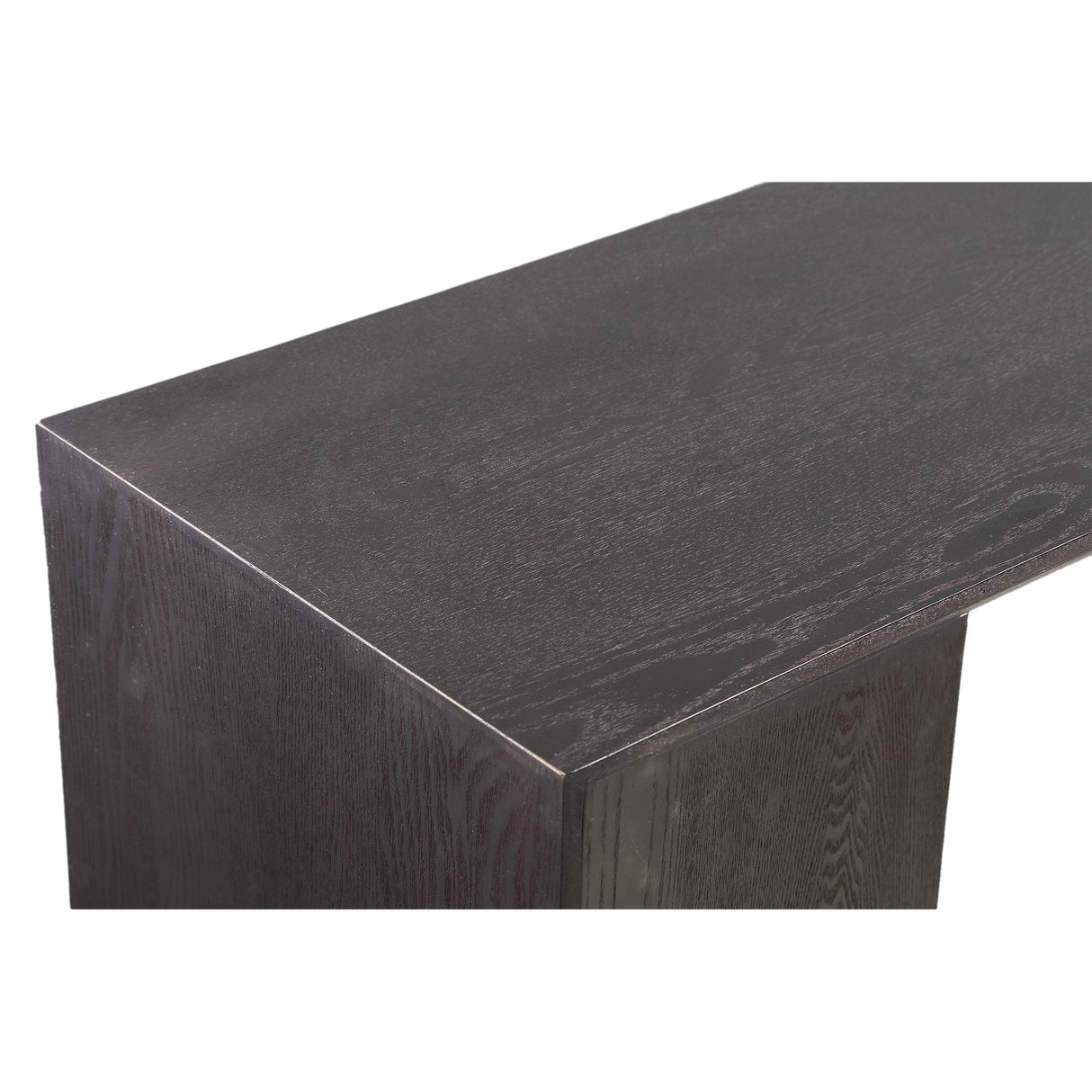 Side Table – MDF, Rectangular, Asymmetrical Design, Black – Arivo | PTMD