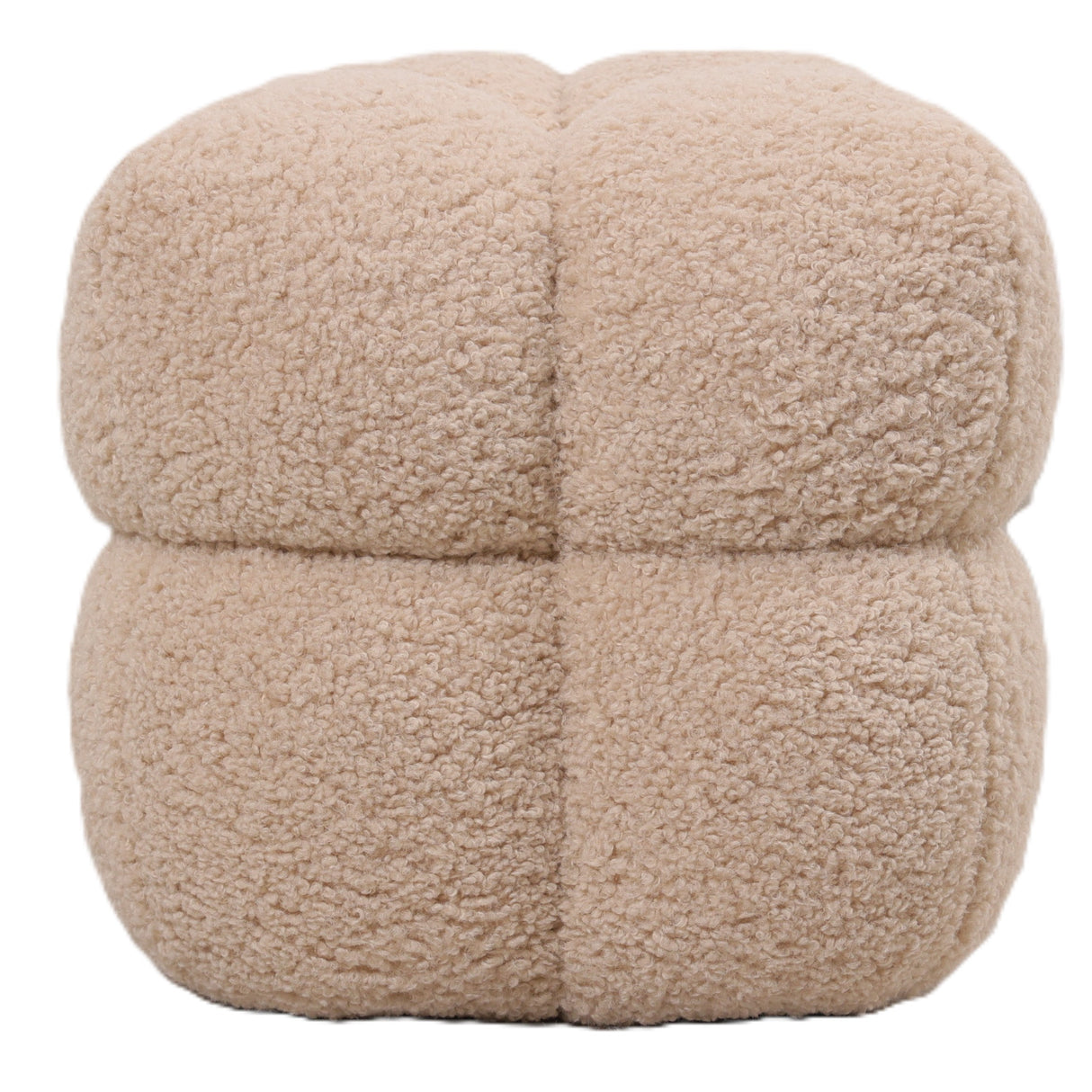 Sitzbank – beige Oberfläche, Stoff Bezug, weiche Polsterung – Teddy | PTMD