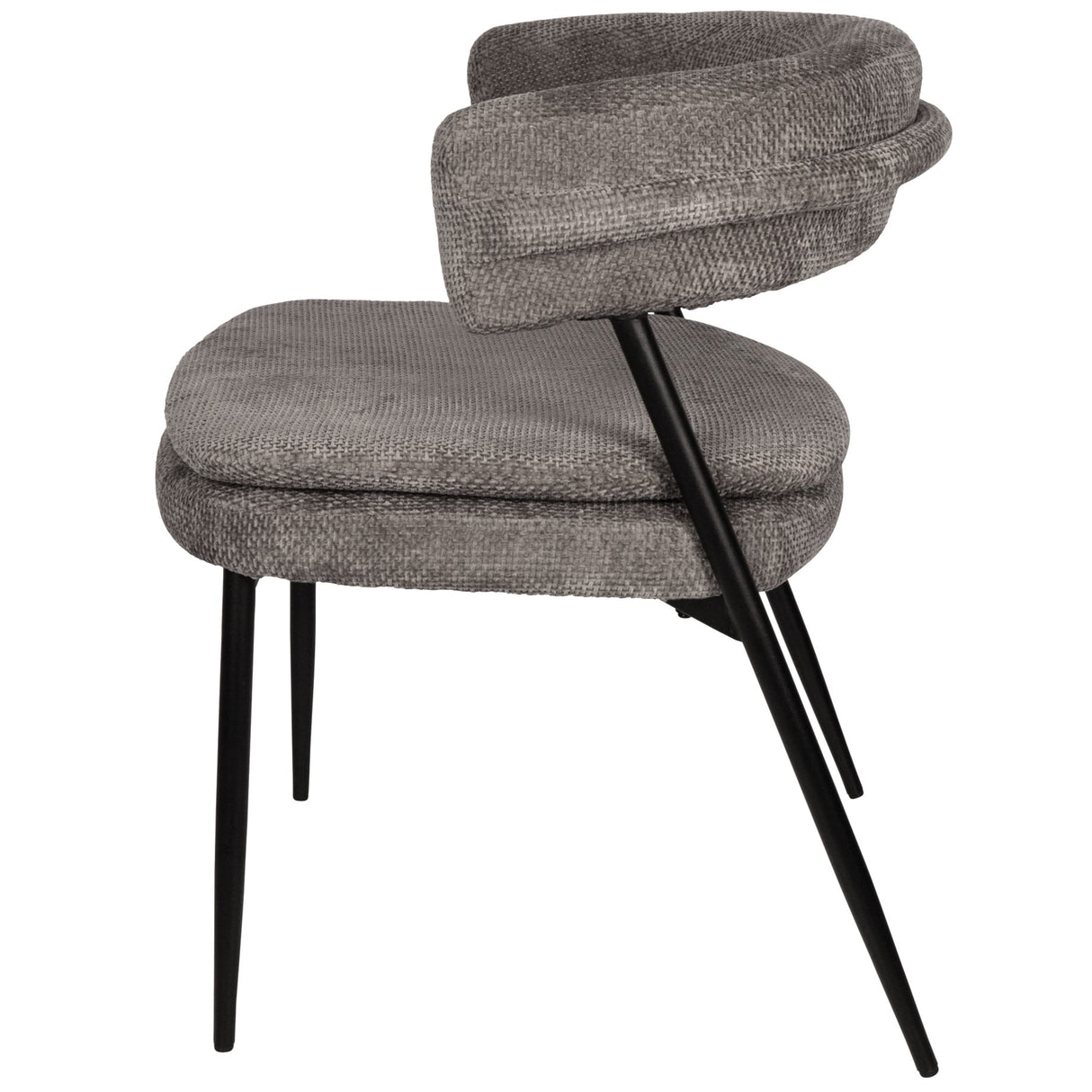 Esszimmerstuhl – Stein Farbton, Stoff Material, Modernes Design – Helsinki | PTMD