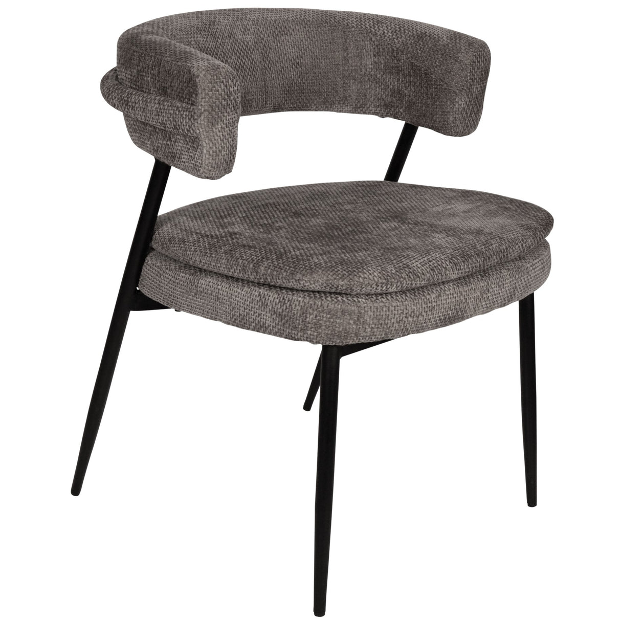 Esszimmerstuhl – Stein Farbton, Stoff Material, Modernes Design – Helsinki | PTMD