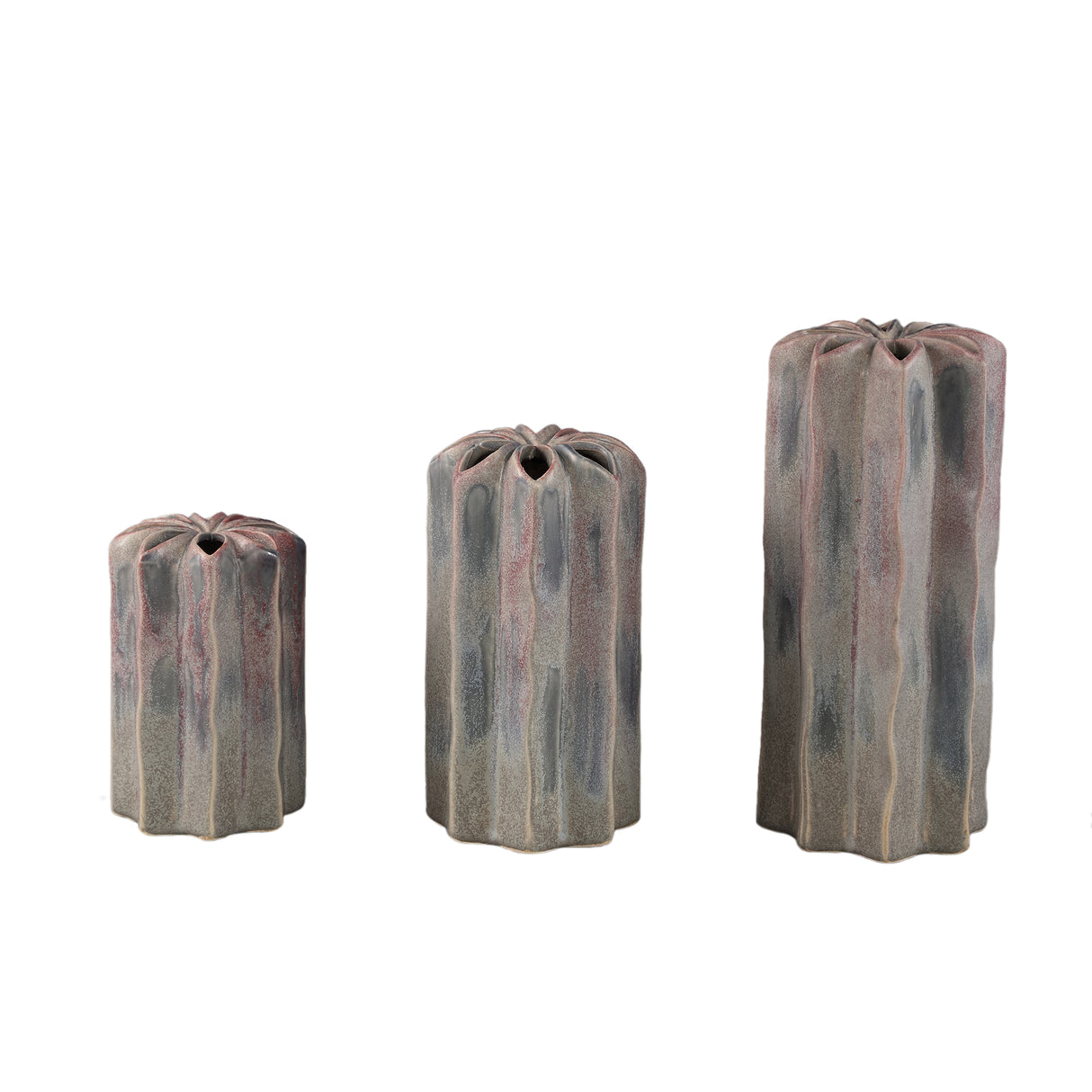 Vase – Purple Surface, Round Shape, Ceramic Material, S – Marte | PTMD