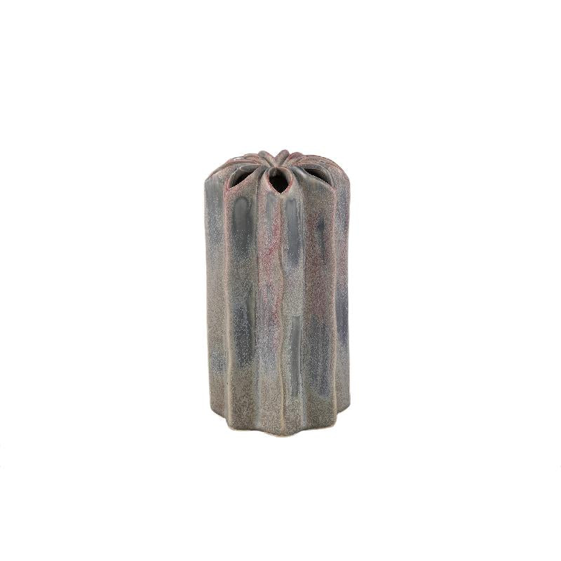 Vase – Runde Form, Keramik Material, Mehrloch Design, Lila , M – Marte | PTMD