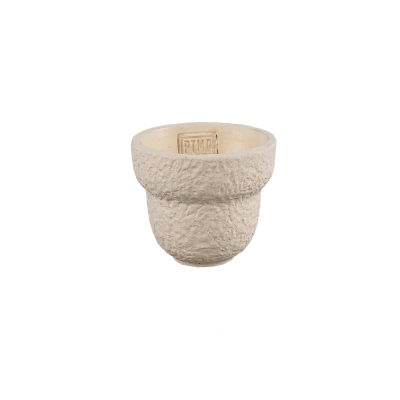 Blumentopf – Runde Form, Raue Oberfläche, Creme Farbe, XS – Hillie | PTMD