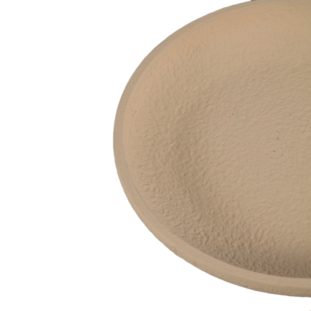 Bowl - Round Cement, Rough Surface, Sand Colored, L – Hillie | PTMD