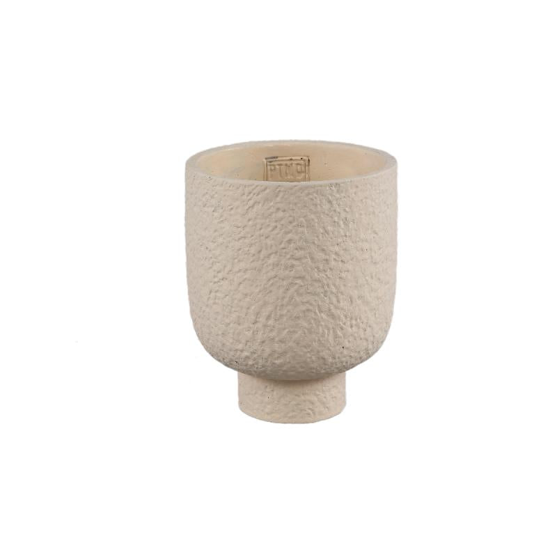 Flower pot - Round Cement, Rough Surface, Cream, M – Monder | PTMD