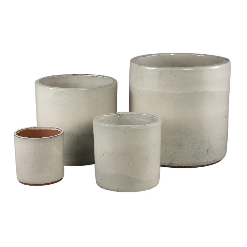Pot – Ceramic Material, Glazed Finish, Cream Finish – Wilsom | PTMD